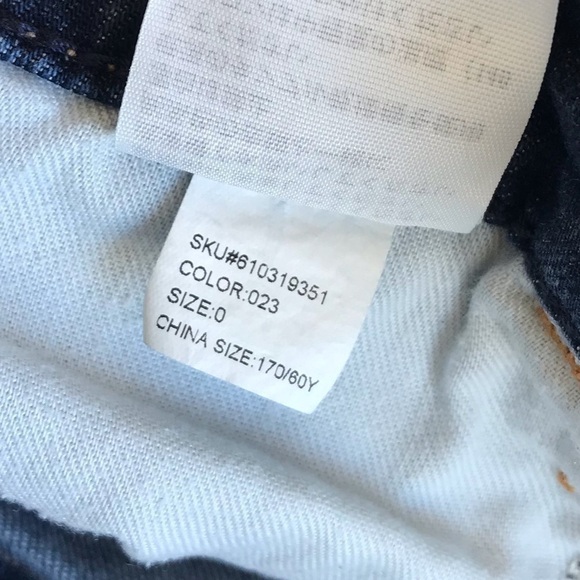 Hollister Blue Jean Denim Shorts Size 0 / W24 - Picture 10 of 10